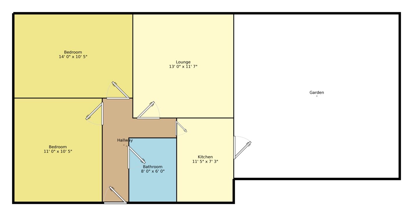 Floorplan of 2 bedroom  Flat for sale, Hilldrop Road, Bromley, BR1