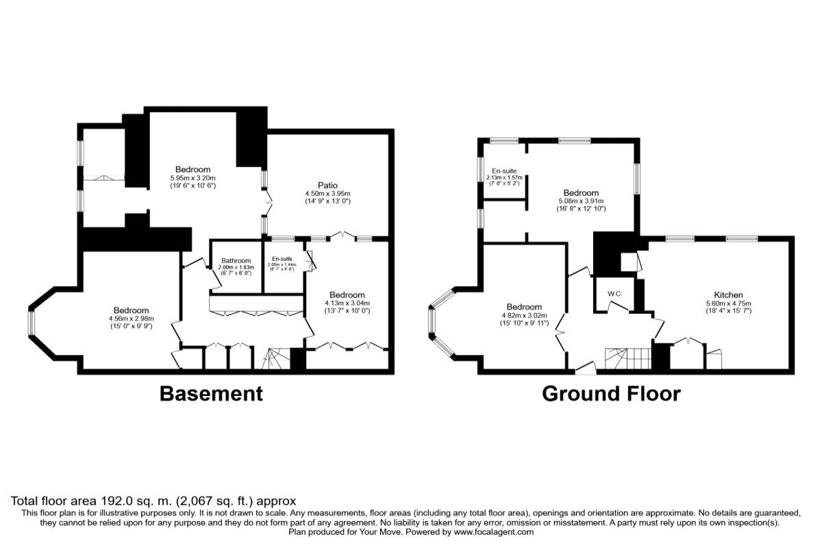 Floorplan of 4 bedroom  Flat to rent, Fox Hill, London, SE19