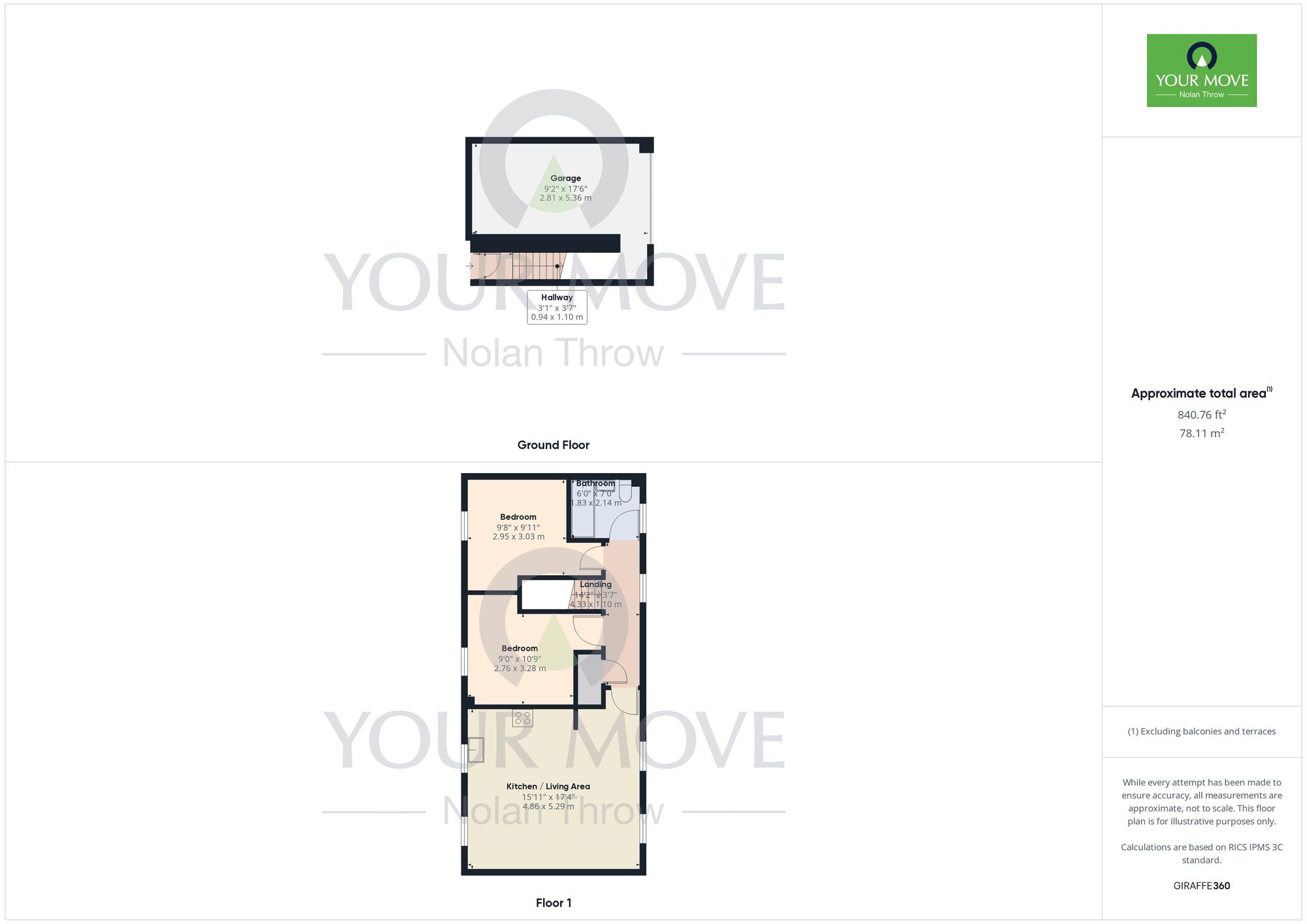 Floorplan of 2 bedroom  Flat to rent, Whitehead Way, Buckingham, Buckinghamshire, MK18