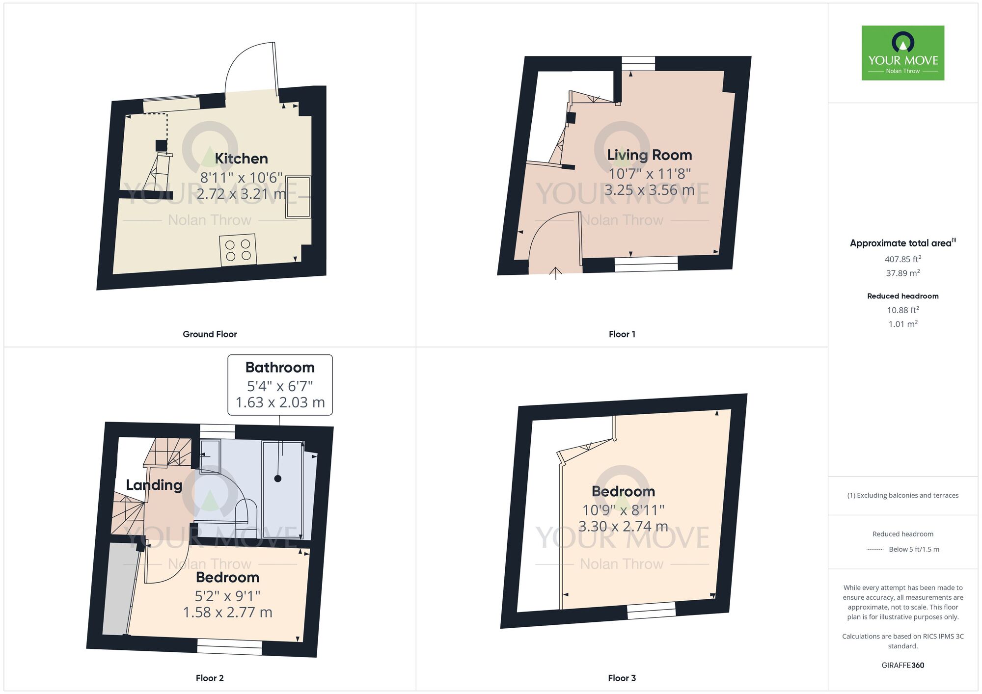 Floorplan of 2 bedroom Mid Terrace House for sale, Church Street, Buckingham, Buckinghamshire, MK18