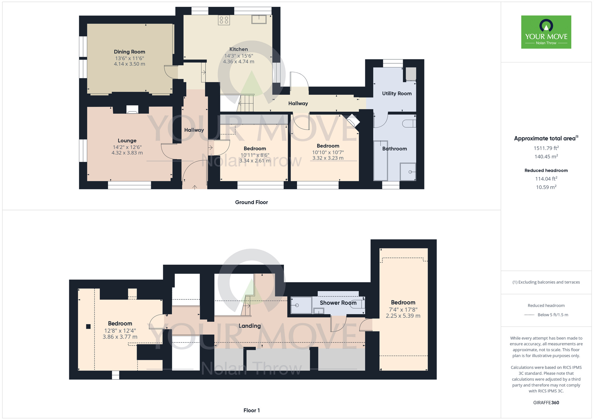 Floorplan of 4 bedroom  House for sale, Overstone Park, Overstone, Northamptonshire, NN6