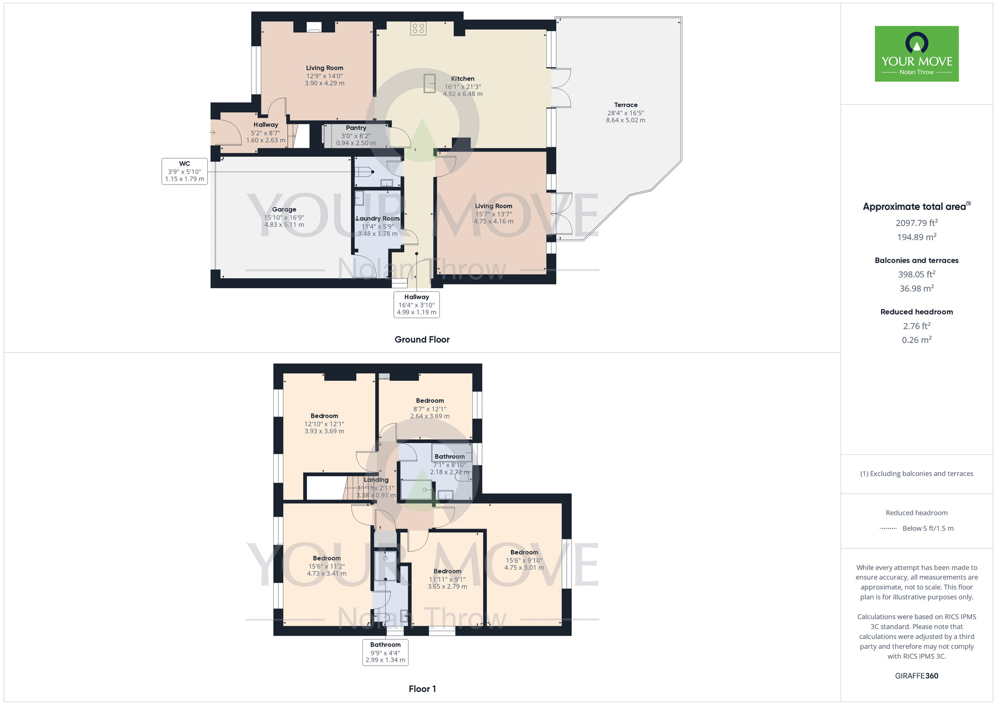 Floorplan of 5 bedroom Semi Detached House for sale, West Haddon Road, Guilsborough, Northamptonshire, NN6