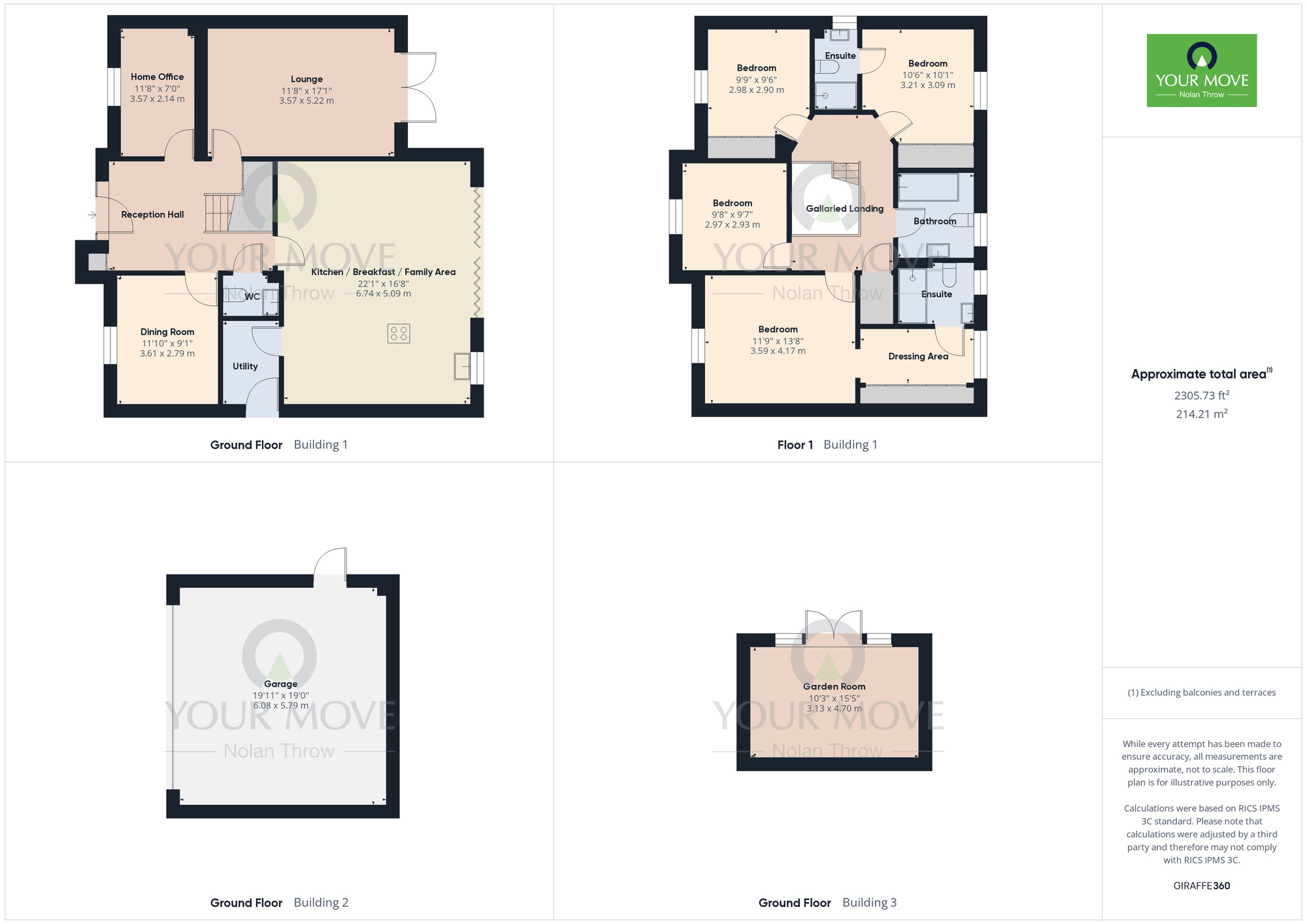 Floorplan of 4 bedroom Detached House for sale, Cleavers View, Earls Barton, Northampton, NN6