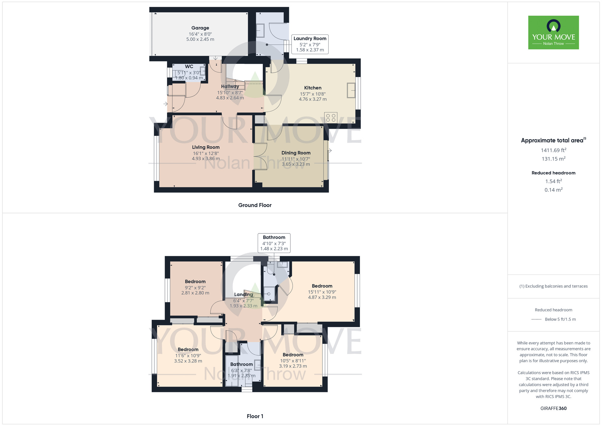 Floorplan of 4 bedroom Detached House for sale, Hengistbury Lane, Tattenhoe, Buckinghamshire, MK4