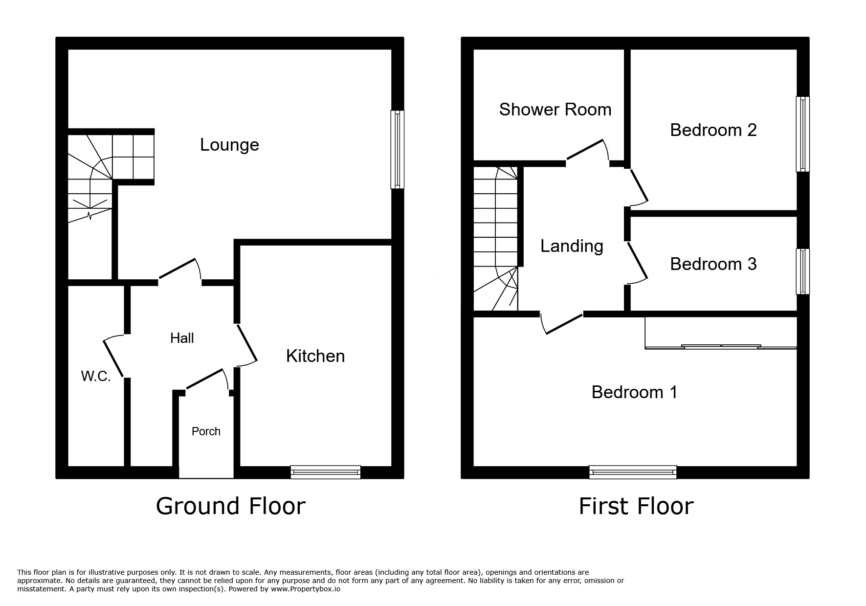 Floorplan of 3 bedroom  Flat for sale, Hawfield Lane, Burton-on-Trent, Staffordshire, DE15