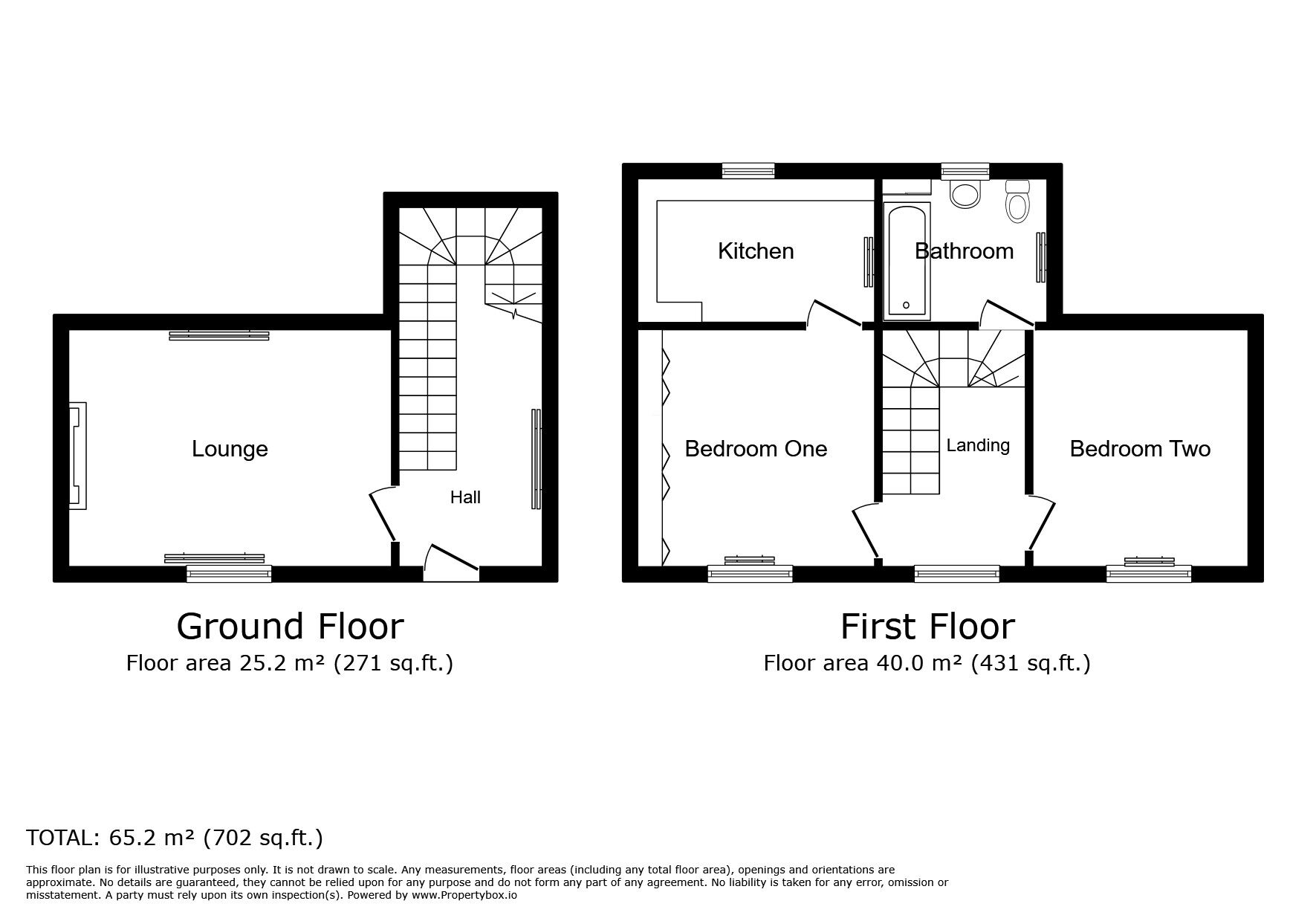 Floorplan of 2 bedroom End Terrace Property to rent, Bretby Park, Bretby, Derbyshire, DE15