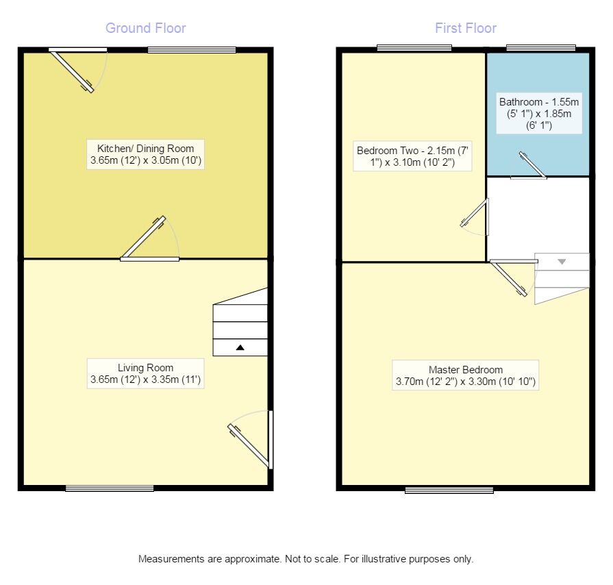 Floorplan of 2 bedroom  House to rent, Mortfield Lane, Bolton, BL1