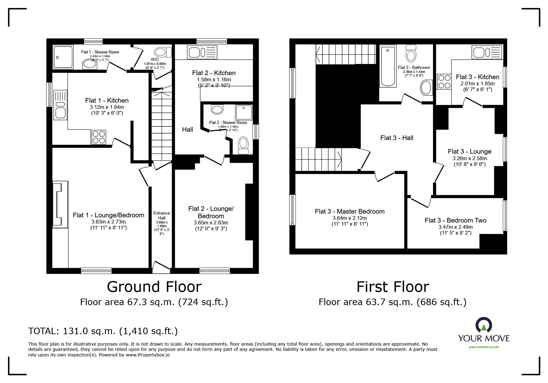 Floorplan of 4 bedroom Semi Detached House for sale, Tolgarrick Road, Tuckingmill, Cornwall, TR14