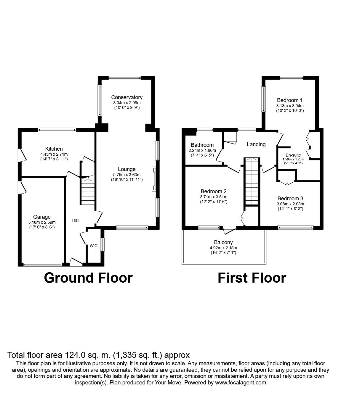 Floorplan of 3 bedroom Detached House to rent, Canterbury, Kent, CT1