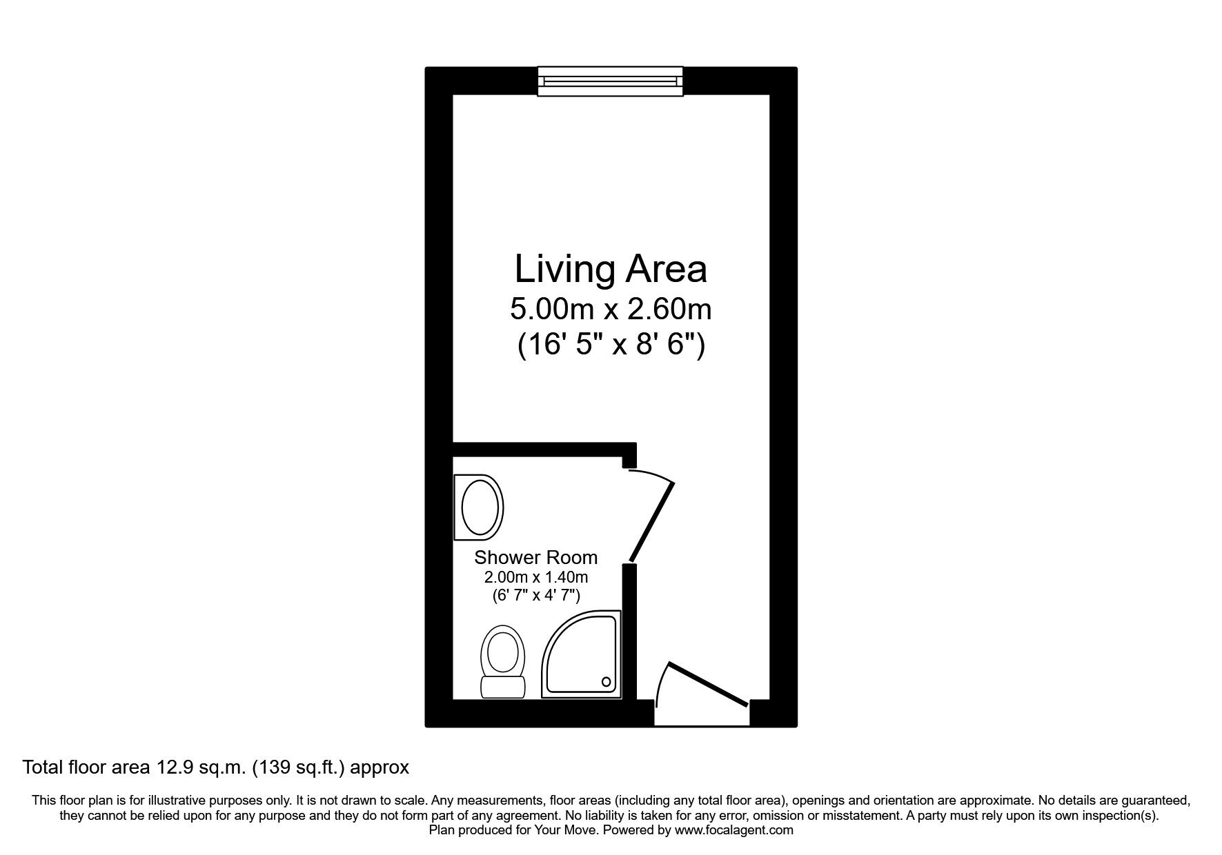 Floorplan of 1 bedroom  Flat for sale, Parham Road, Canterbury, CT1