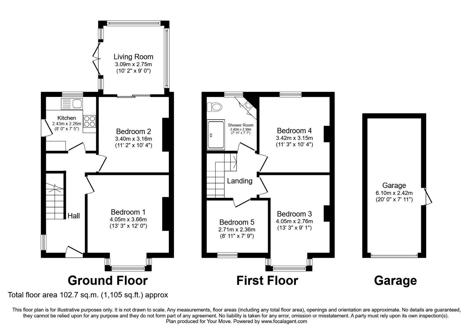 Floorplan of 1 bedroom  Room to rent, Glen Iris Avenue, Canterbury, CT2