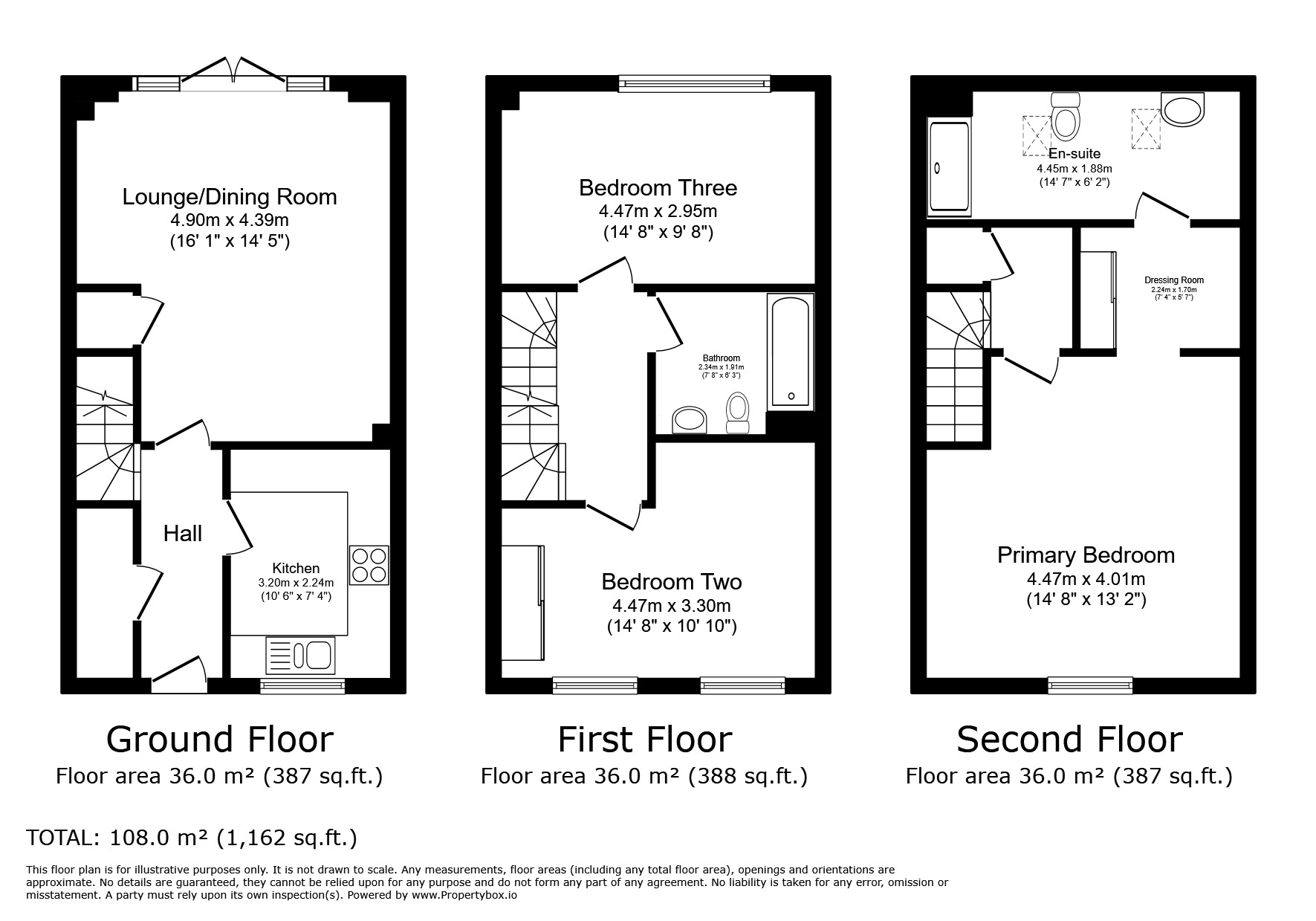 Floorplan of 3 bedroom Mid Terrace House for sale, Realmwood Close, Canterbury, Kent, CT1