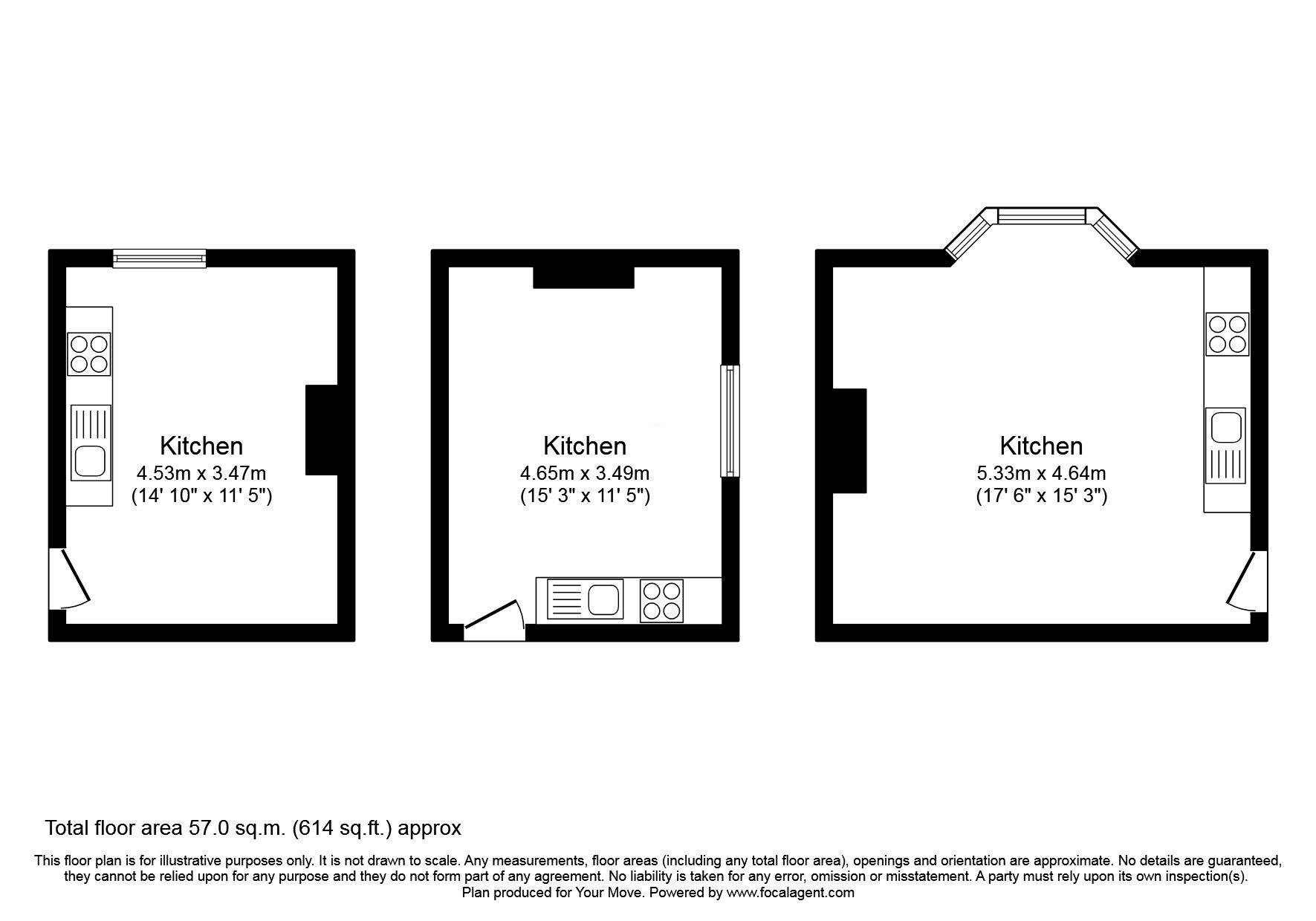 Floorplan of 1 bedroom Mid Terrace House to rent, Howard Place, Carlisle, CA1