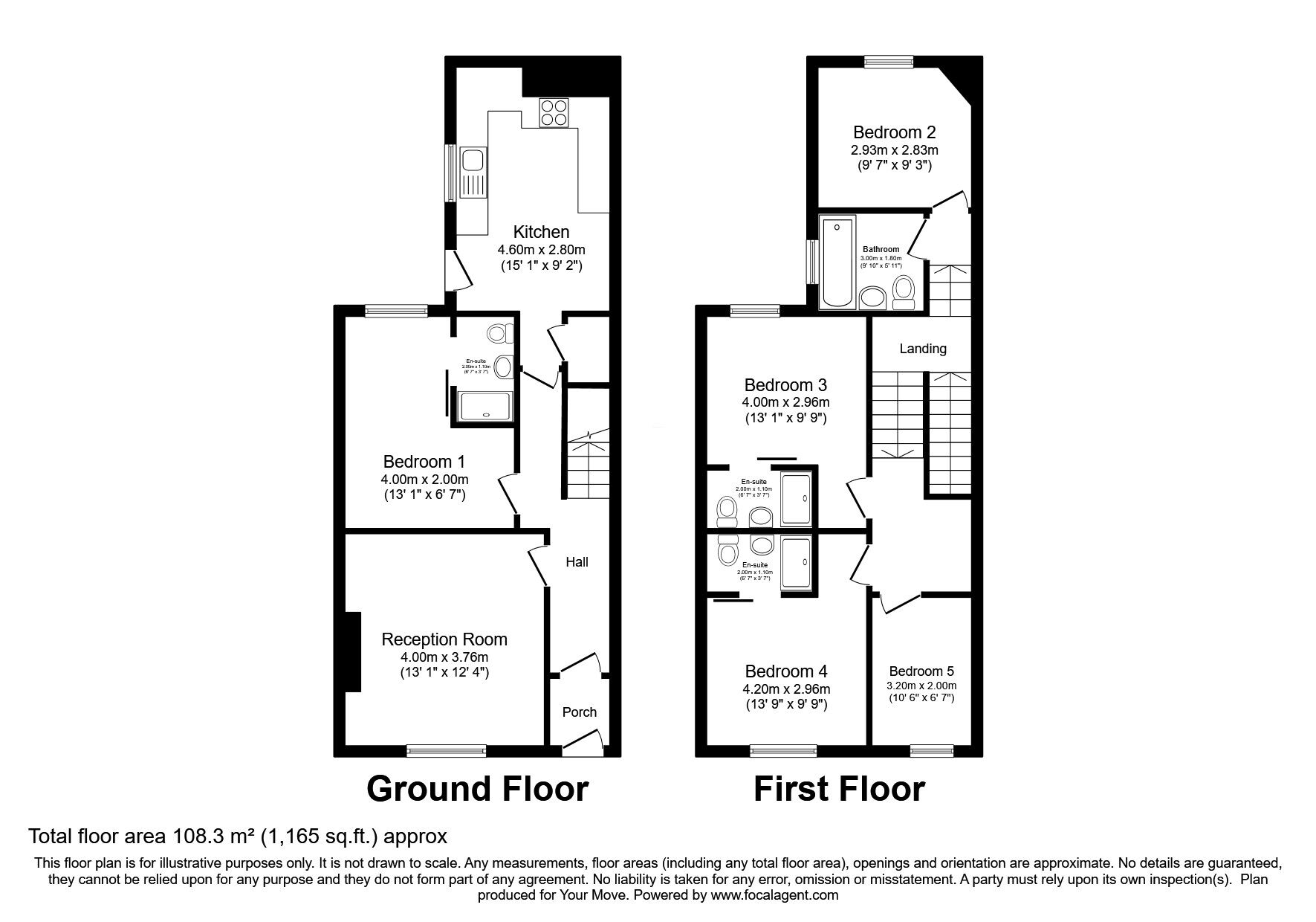 Floorplan of 1 bedroom Mid Terrace House to rent, Ashley Street, Carlisle, Cumbria, CA2