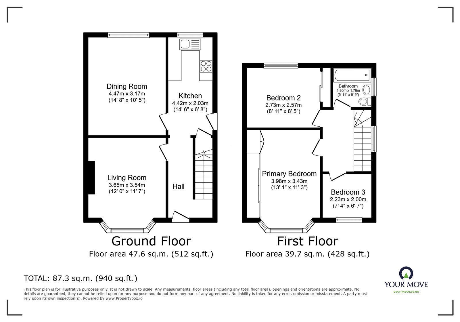 Floorplan of 3 bedroom Semi Detached House for sale, Currock Park Avenue, Carlisle, Cumbria, CA2