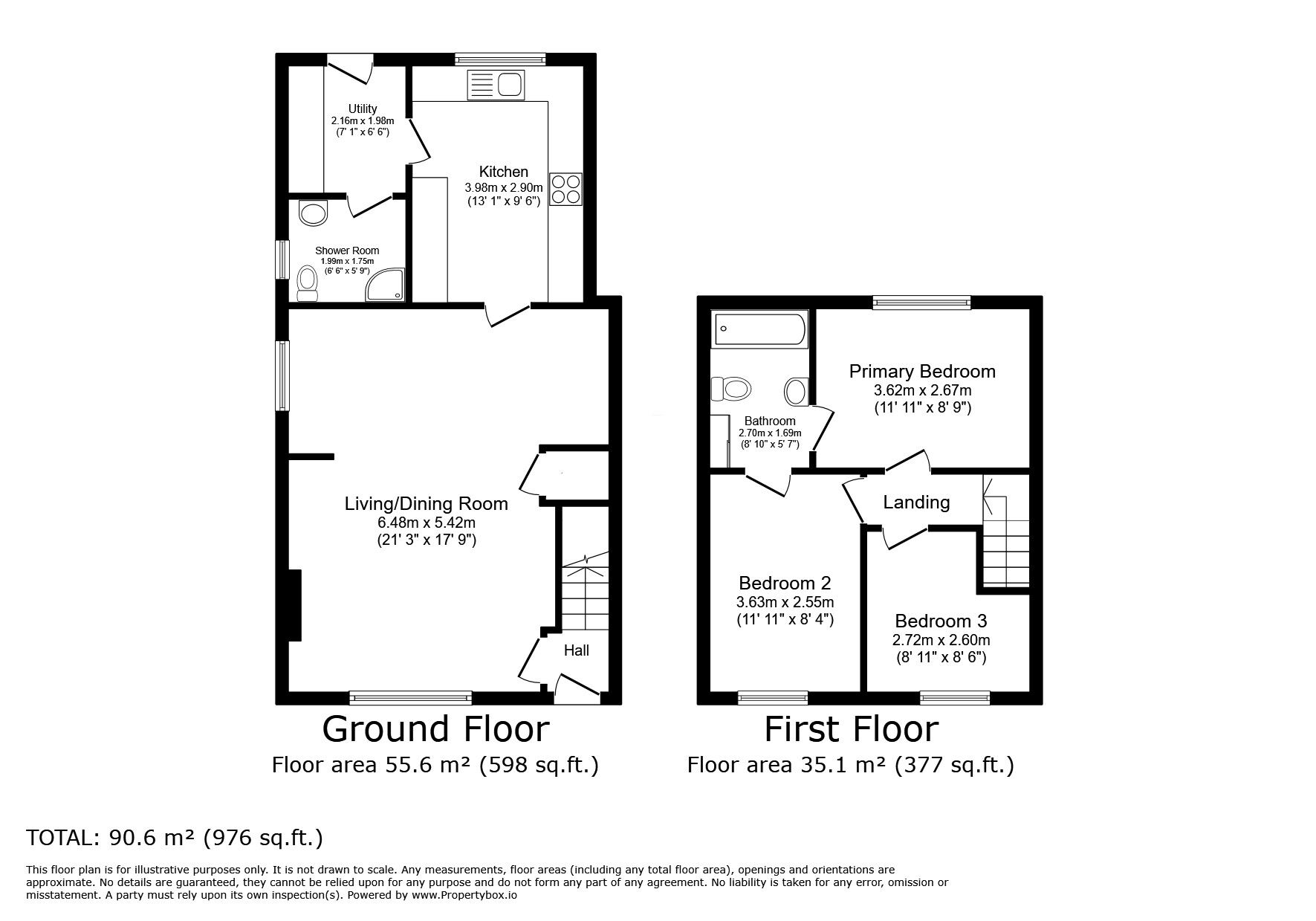 Floorplan of 3 bedroom Semi Detached House for sale, Jubilee Road, Carlisle, Cumbria, CA2