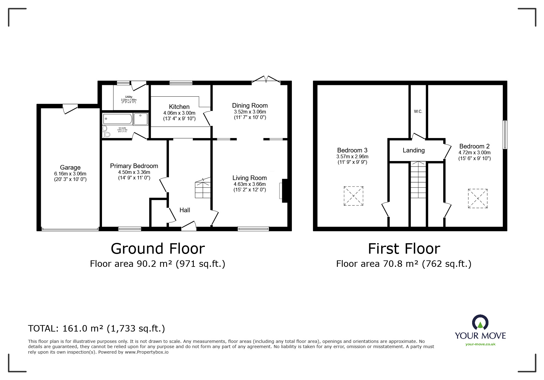 Floorplan of 3 bedroom Detached Bungalow for sale, Ivegill, Carlisle, Cumbria, CA4