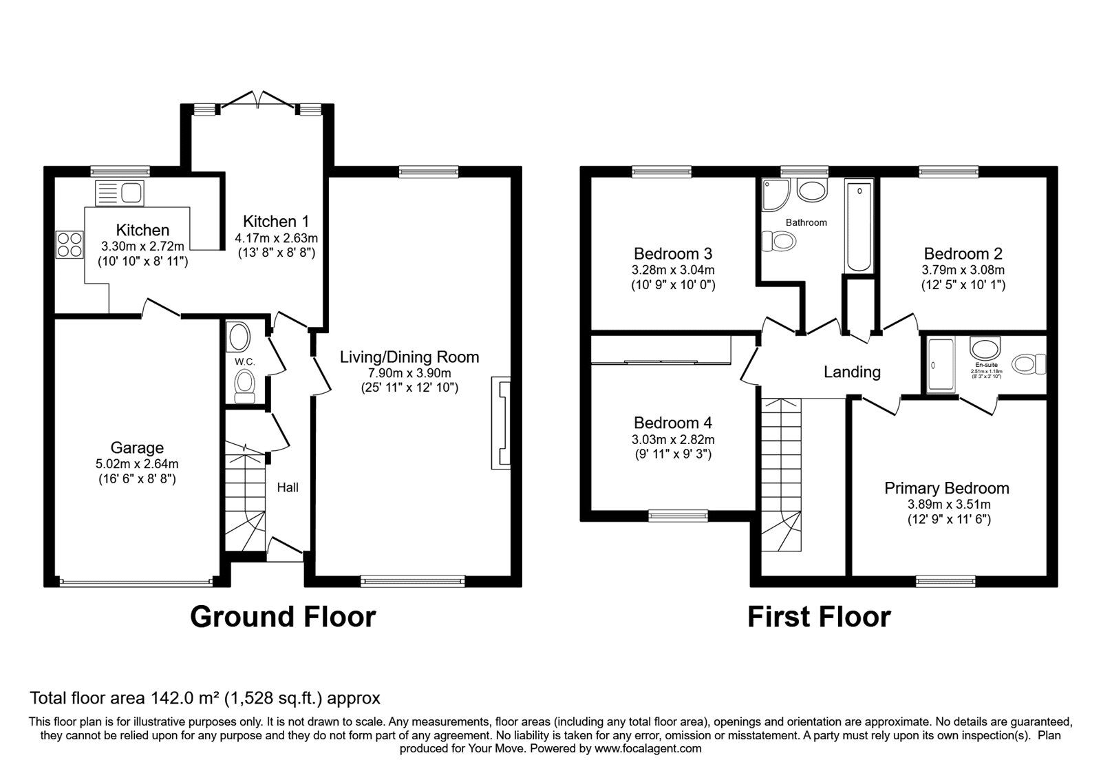 Floorplan of 4 bedroom Detached House for sale, Cherry Lane, Carlisle, Cumbria, CA1