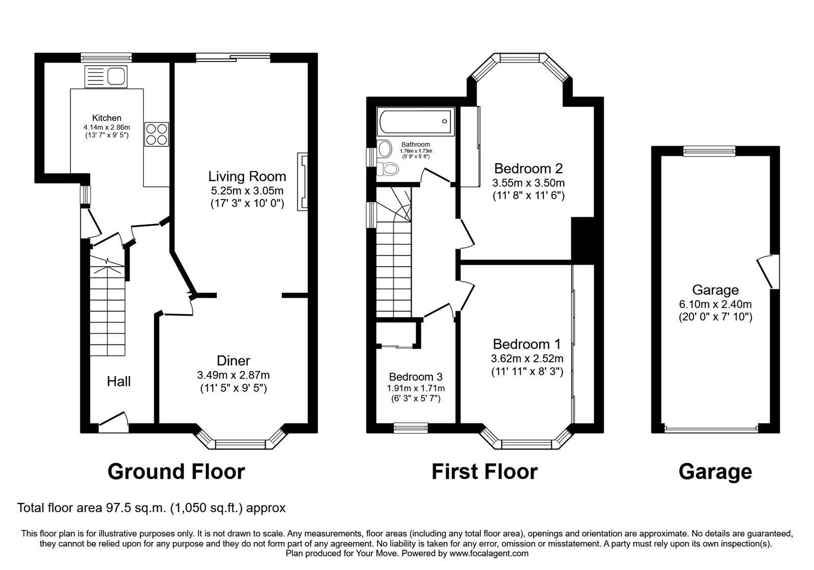 Floorplan of 3 bedroom Semi Detached House for sale, Currock Park Avenue, Carlisle, Cumbria, CA2