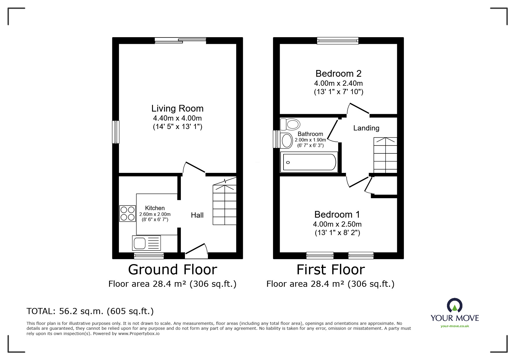 Floorplan of 2 bedroom End Terrace House for sale, North Street, Carlisle, Cumbria, CA2