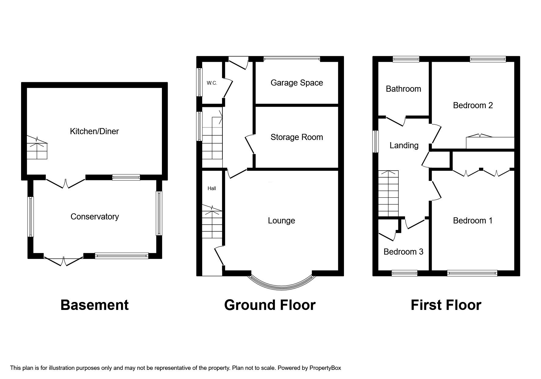 Floorplan of 3 bedroom Semi Detached House for sale, Ironstone Crescent, Chapeltown, South Yorkshire, S35