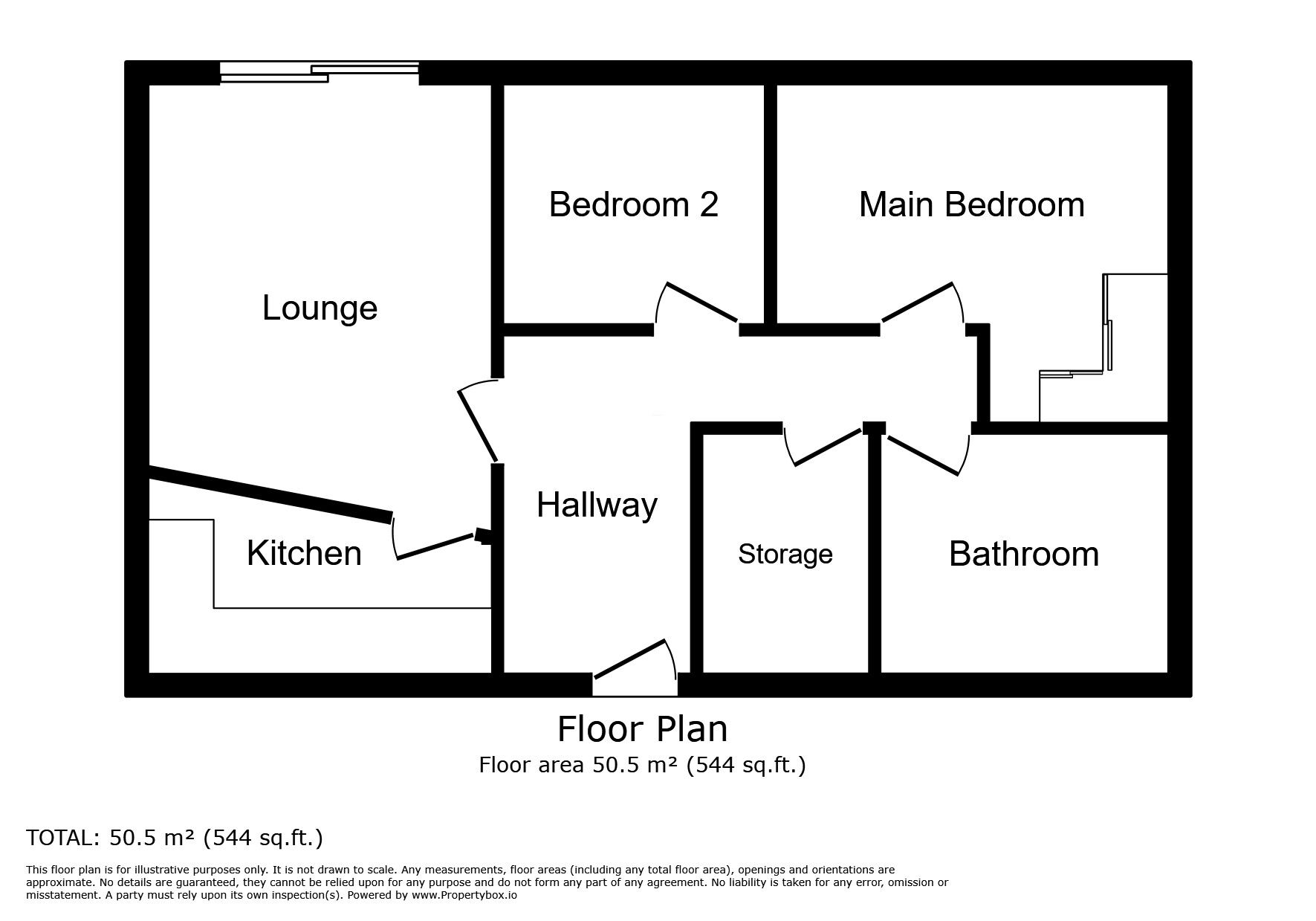 Floorplan of 2 bedroom  Flat to rent, Mortomley Lane, High Green, South Yorkshire, S35