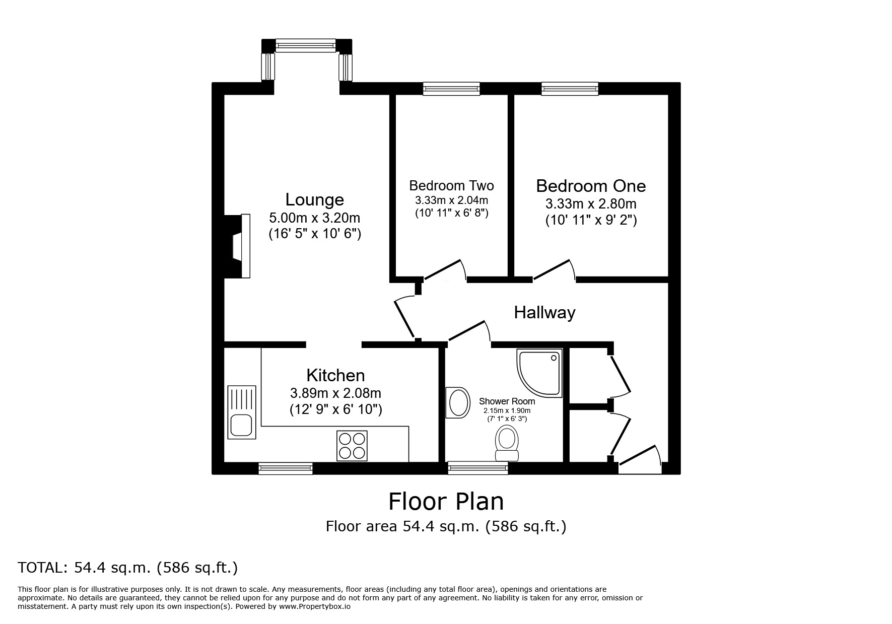 Floorplan of 2 bedroom  Flat for sale, Allen Gardens, Allen Road, Sheffield, S35