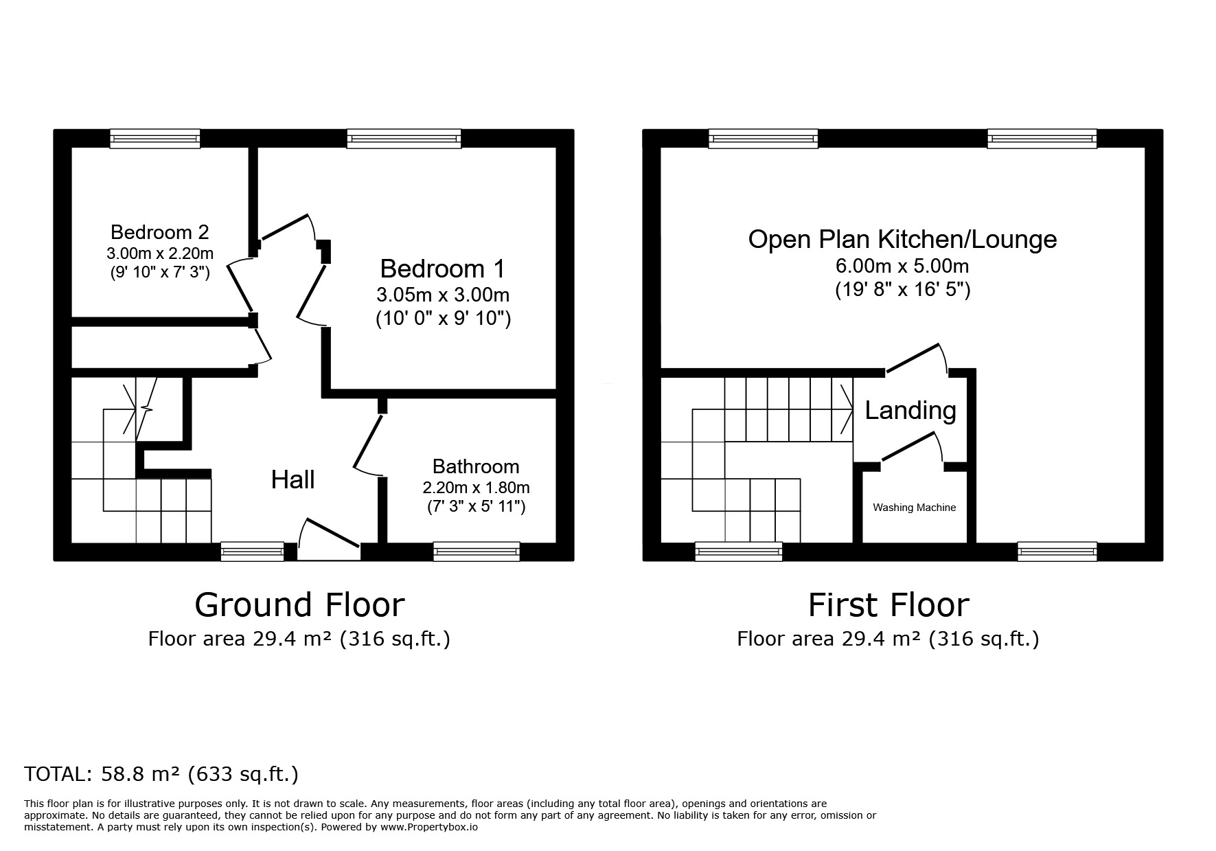 Floorplan of 2 bedroom  Flat for sale, Mellor Lea Farm Drive, Ecclesfield, South Yorkshire, S35