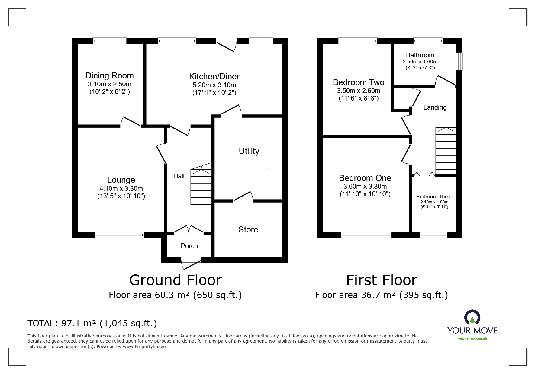 Floorplan of 3 bedroom Semi Detached House for sale, Markbrook Drive, High Green, South Yorkshire, S35