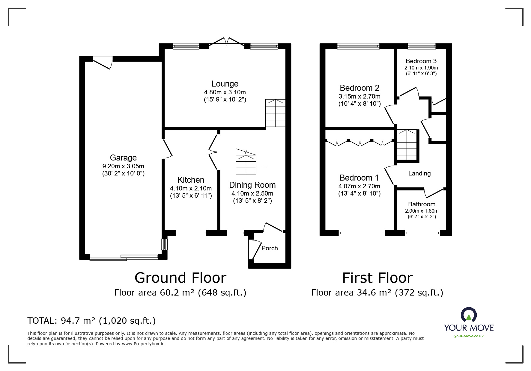 Floorplan of 3 bedroom Semi Detached House for sale, Larch Grove, Chapeltown, South Yorkshire, S35