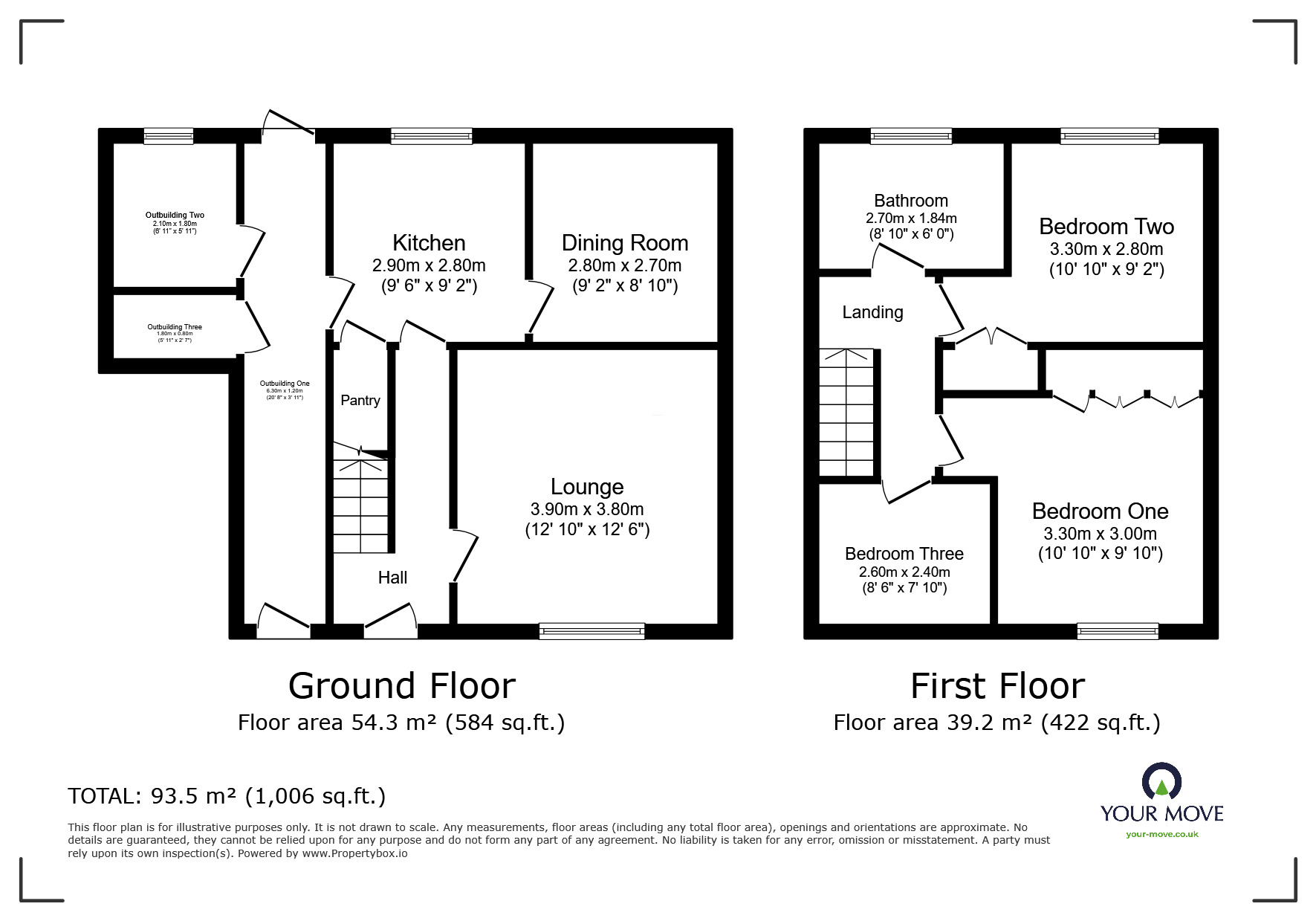 Floorplan of 3 bedroom Semi Detached House for sale, Angram Road, High Green, South Yorkshire, S35