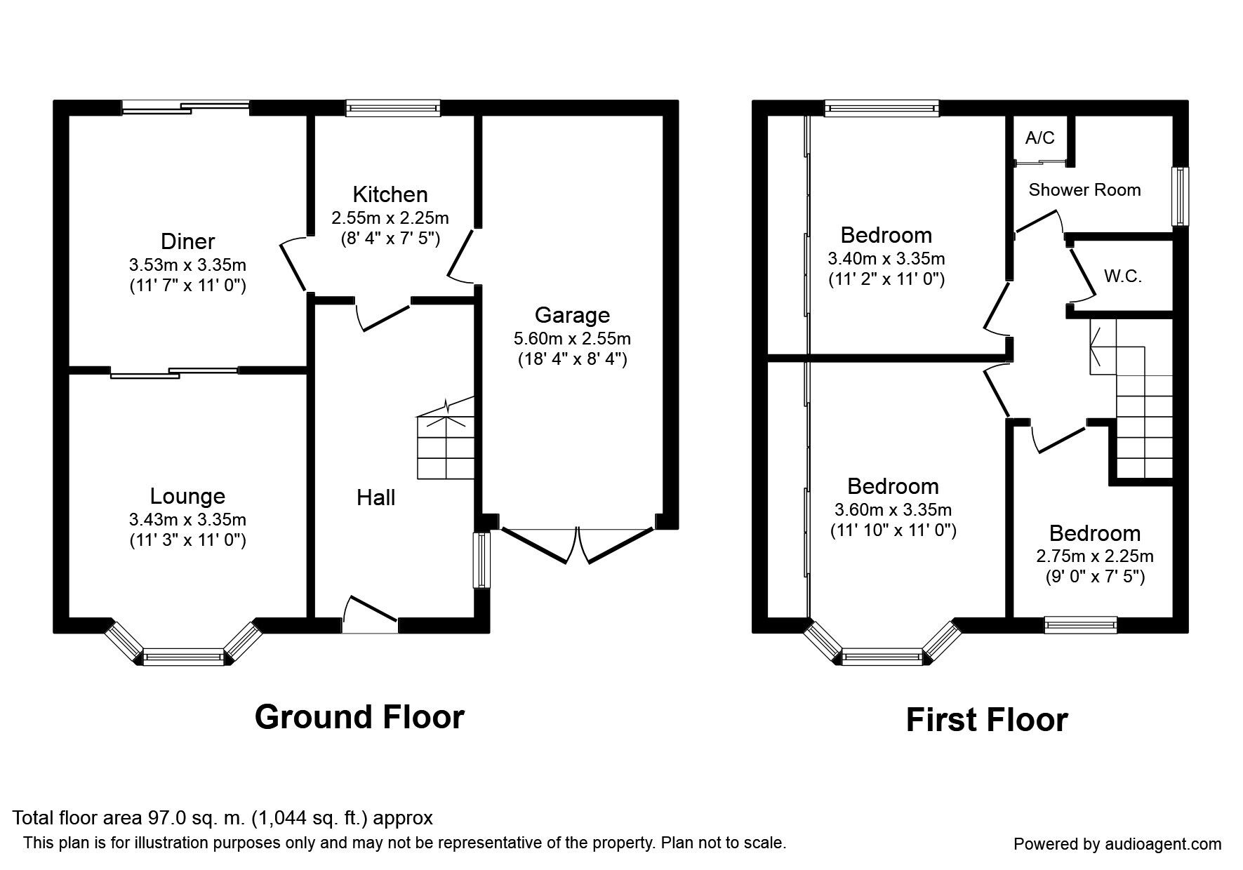 Floorplan of 3 bedroom Semi Detached House for sale, Nether Crescent, Grenoside, South Yorkshire, S35