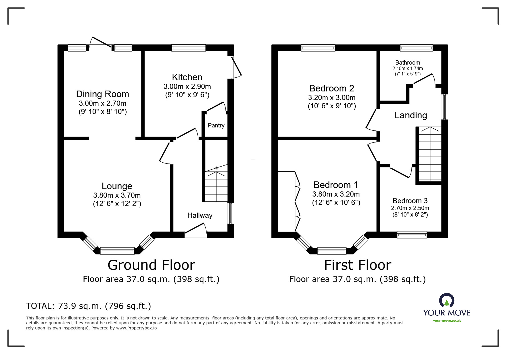 Floorplan of 3 bedroom Semi Detached House for sale, Cumberland Crescent, Chapeltown, South Yorkshire, S35