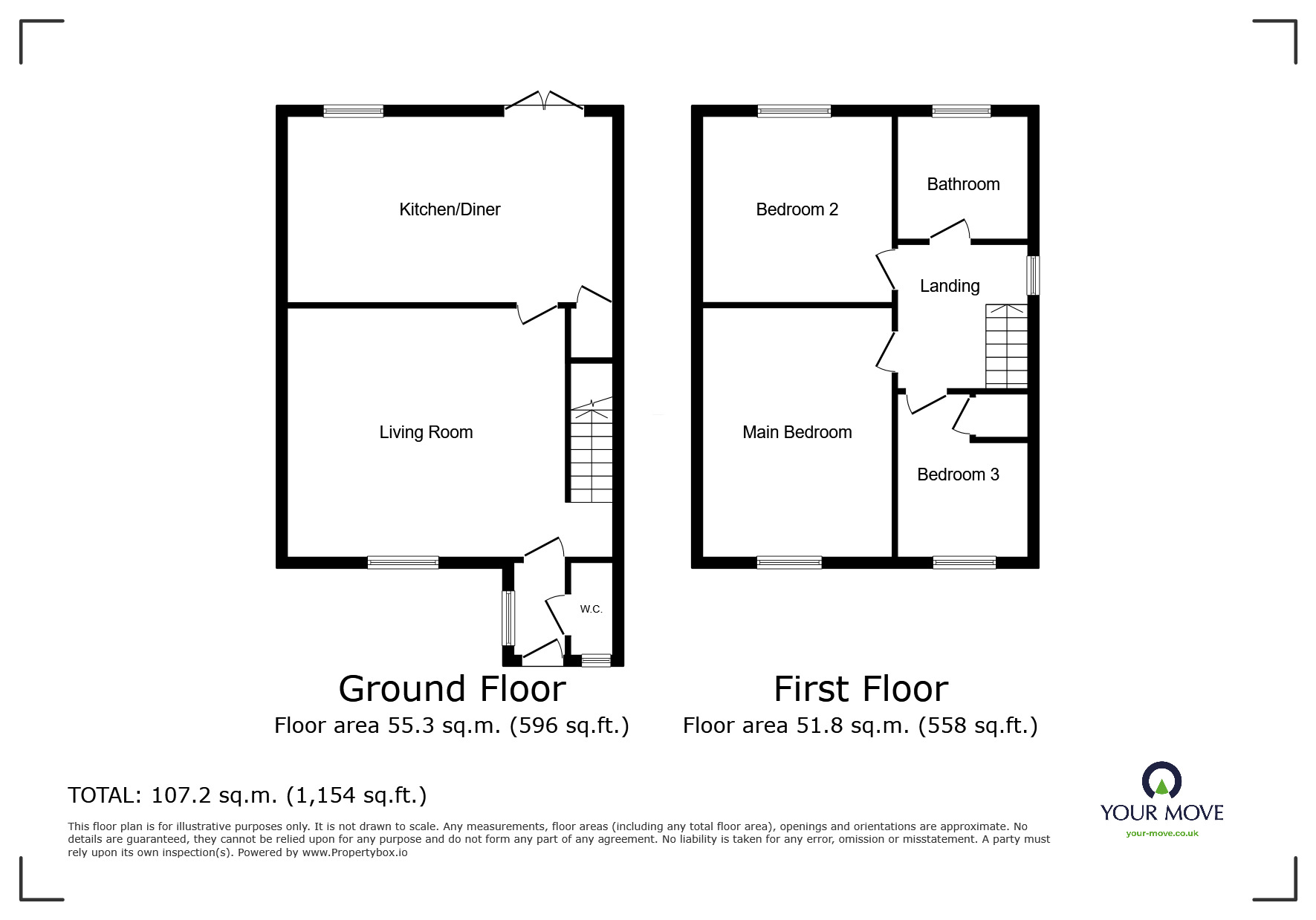 Floorplan of 3 bedroom Semi Detached House for sale, Moonshine Way, Sheffield, South Yorkshire, S5