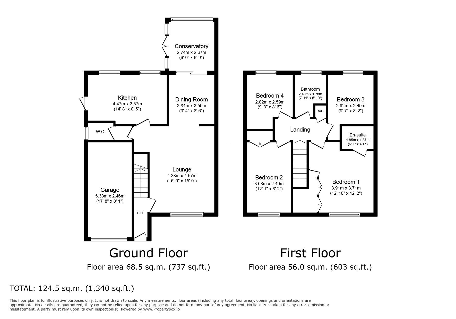 Floorplan of 4 bedroom Detached House for sale, Bracken Lea, Chatham, Kent, ME5