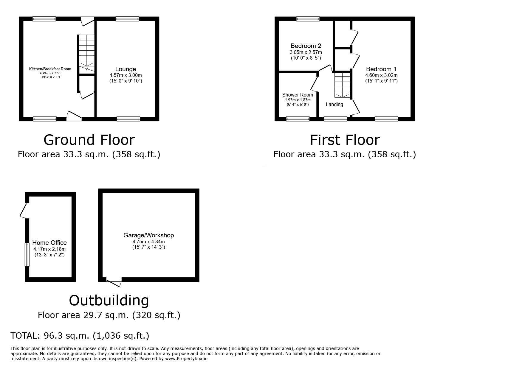 Floorplan of 2 bedroom End Terrace House for sale, Madden Avenue, Chatham, Kent, ME5