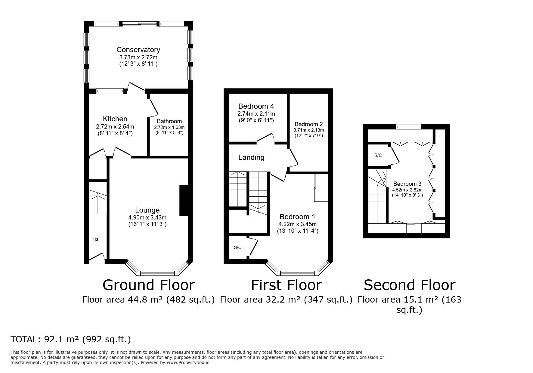 Floorplan of 4 bedroom Mid Terrace House for sale, Cottall Avenue, Chatham, Kent, ME4