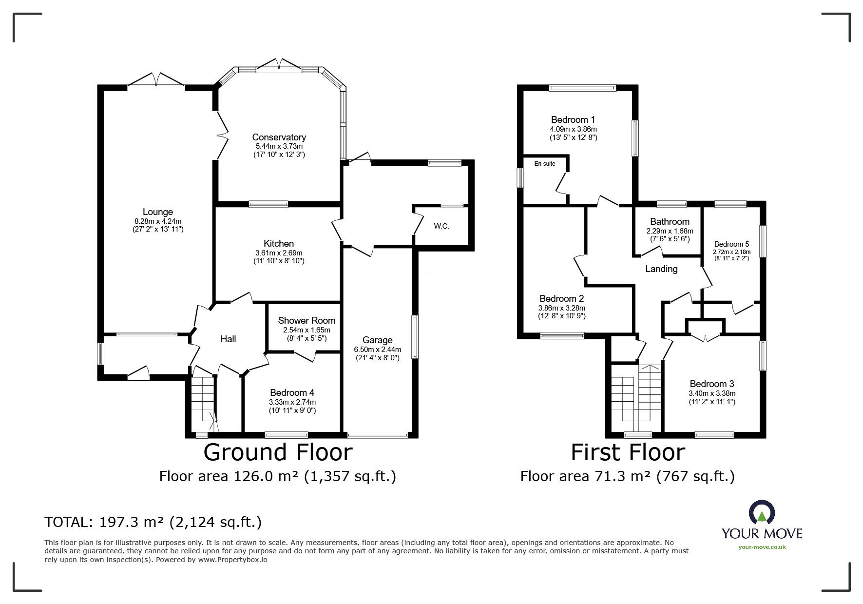 Floorplan of 5 bedroom Detached House for sale, Maidstone Road, Chatham, Kent, ME5