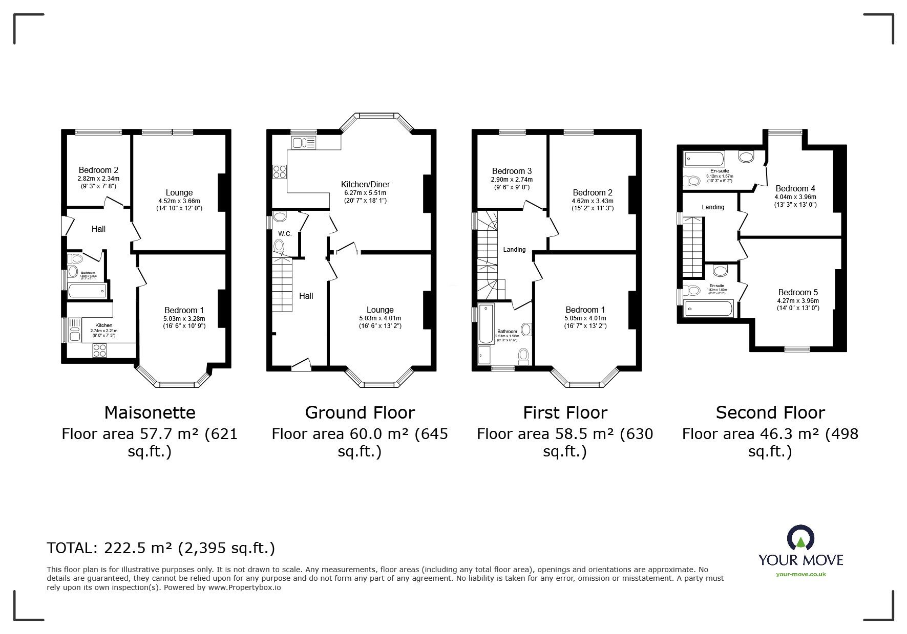 Floorplan of 7 bedroom Semi Detached House for sale, Maidstone Road, Chatham, Kent, ME4