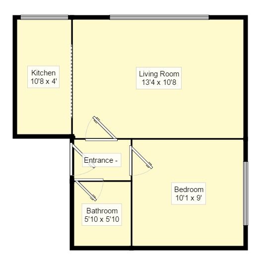 Floorplan of 1 bedroom  Flat for sale, Chatham Hill, Chatham, Kent, ME5