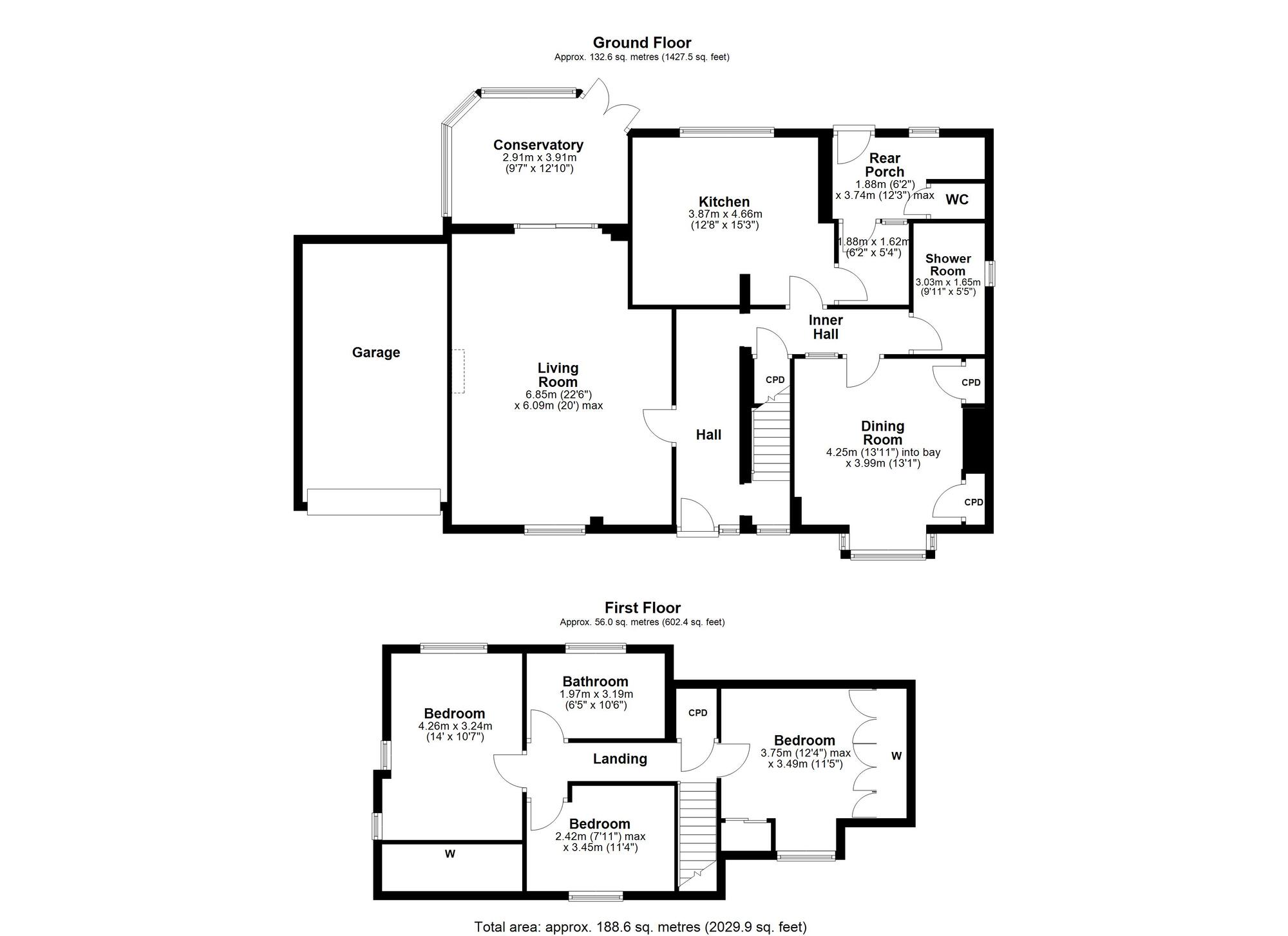 Floorplan of 3 bedroom Detached House for sale, Barmoor Lane, Ryton, Tyne and Wear, NE40