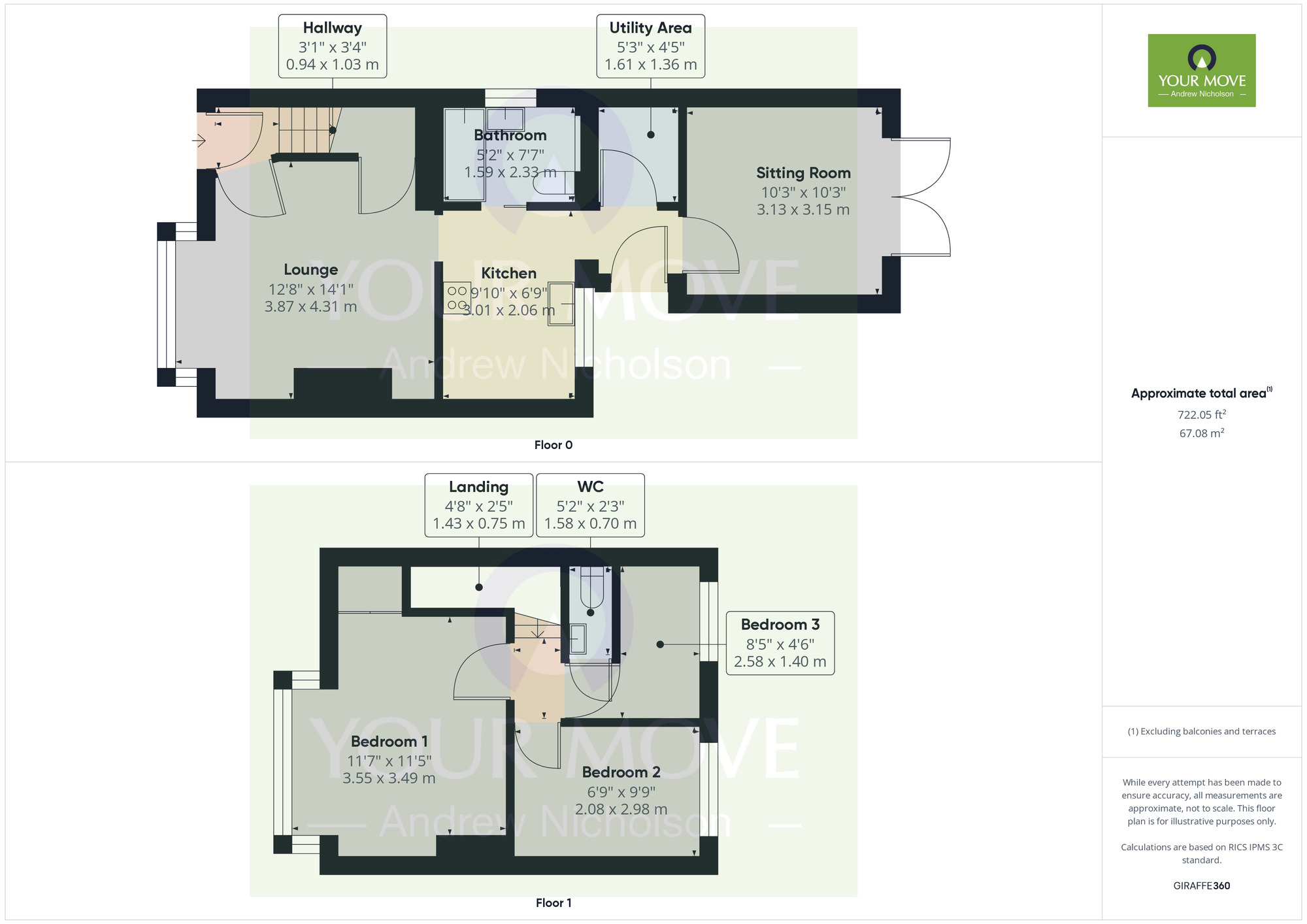 Floorplan of 3 bedroom Semi Detached House to rent, Ridgway Street, Crewe, CW1