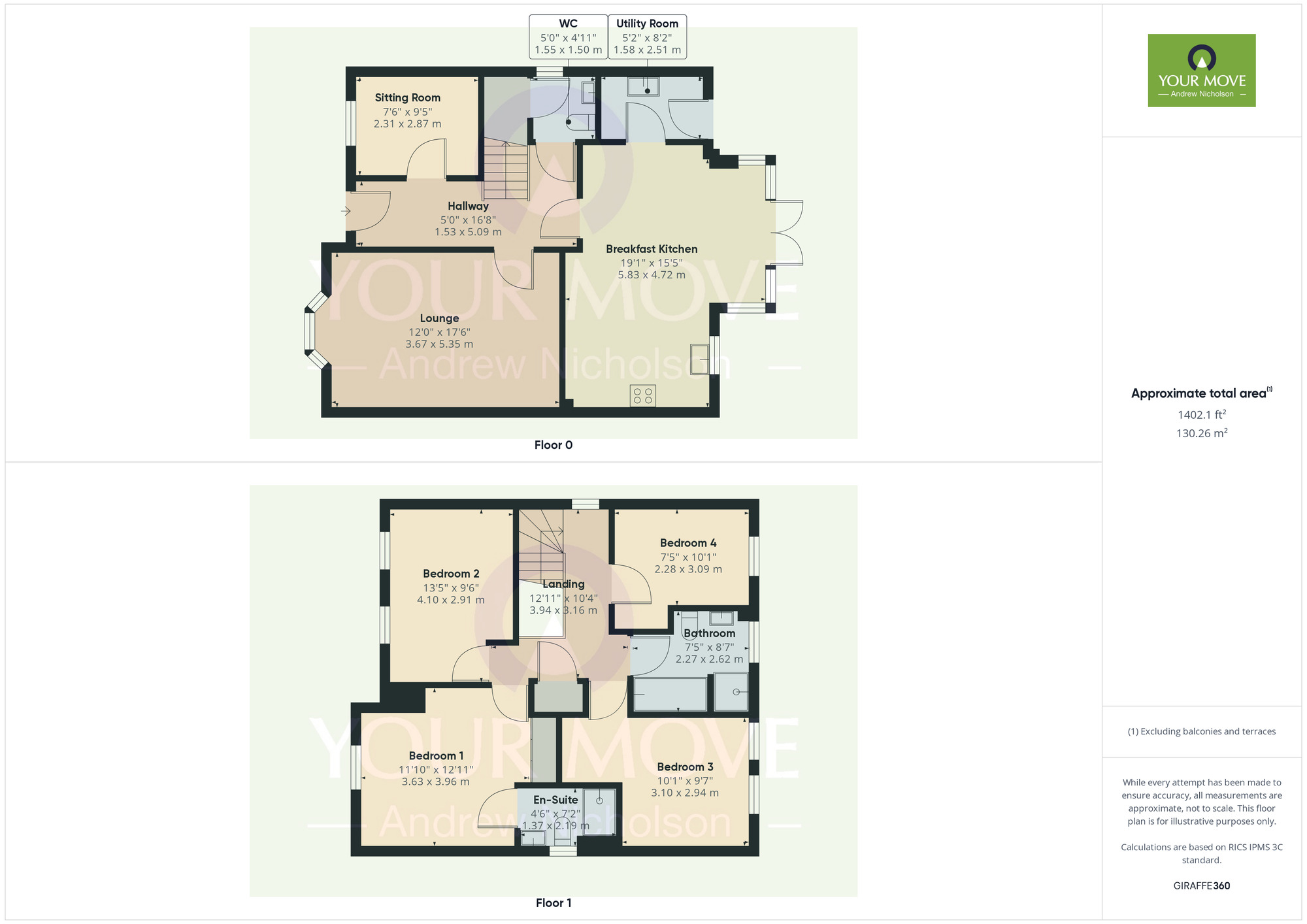 Floorplan of 4 bedroom Detached House for sale, Maw Green Road, Crewe, Cheshire, CW1