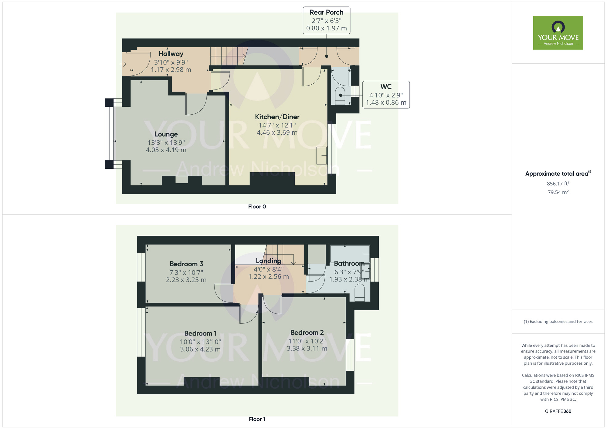 Floorplan of 3 bedroom Mid Terrace House for sale, Alton Street, Crewe, Cheshire, CW2