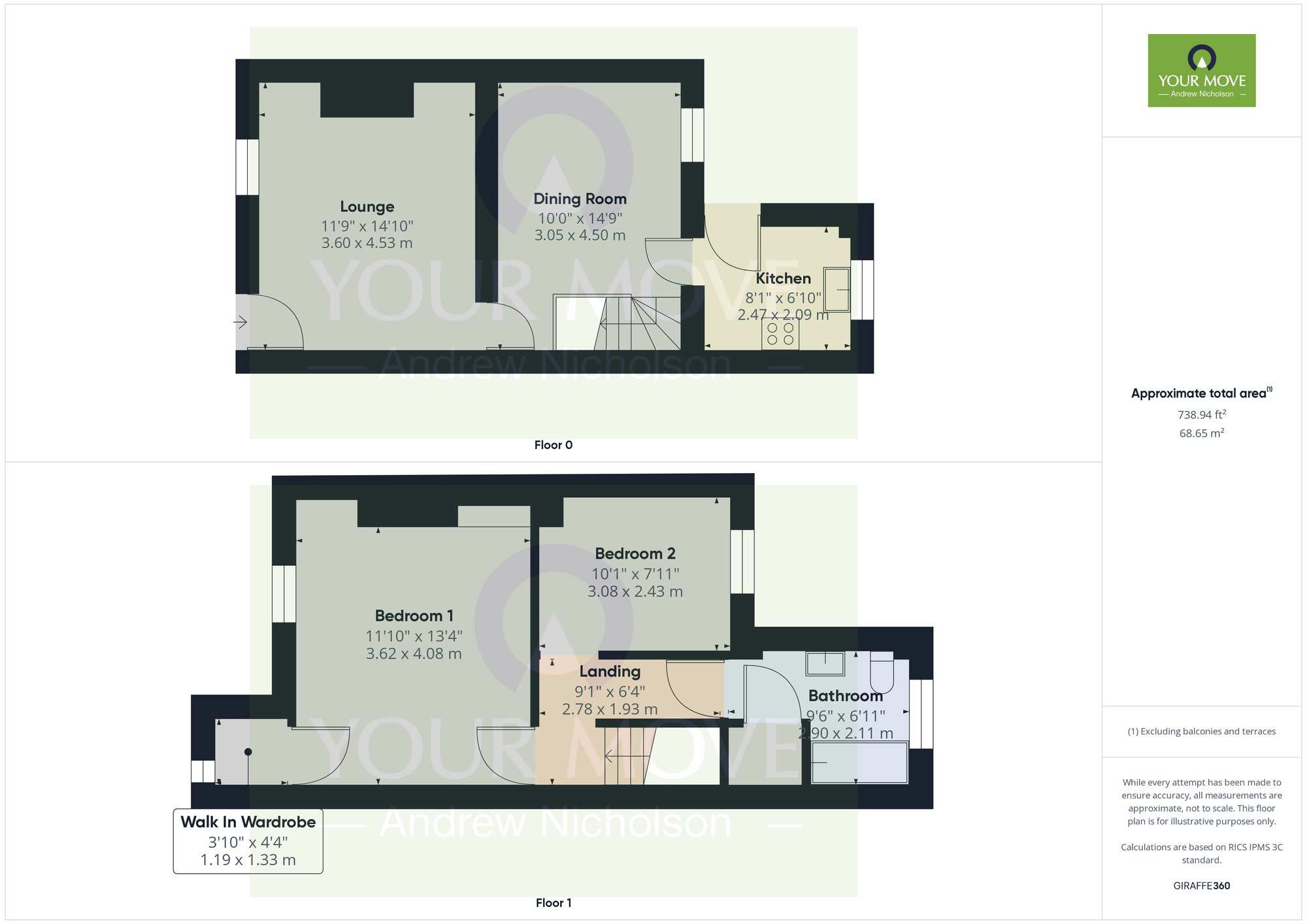 Floorplan of 2 bedroom Mid Terrace House to rent, Tollitt Street, Crewe, Cheshire, CW1