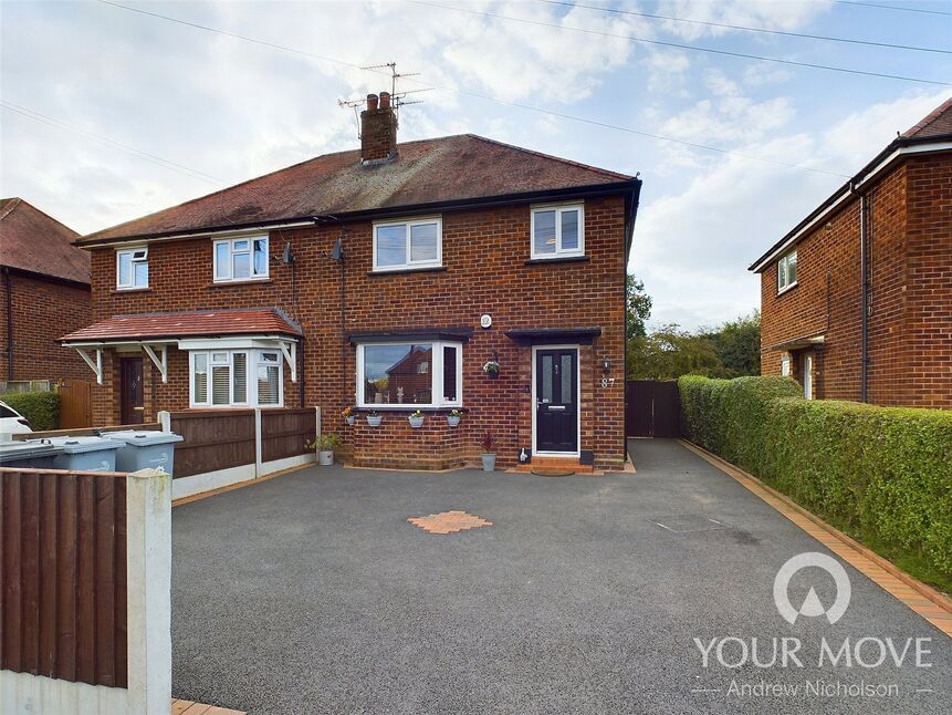 Main image of 3 bedroom Semi Detached House for sale, Marshfield Avenue, Crewe, Cheshire, CW2