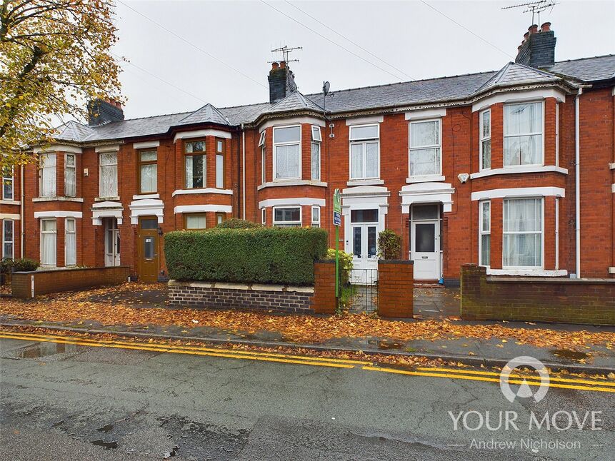 Main image of 3 bedroom Mid Terrace House for sale, Ruskin Road, Crewe, Cheshire, CW2