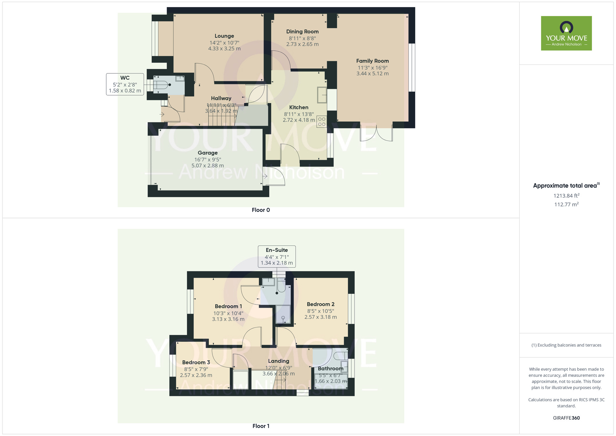 Floorplan of 3 bedroom Detached House for sale, Oakhurst Drive, Wistaston, Cheshire, CW2