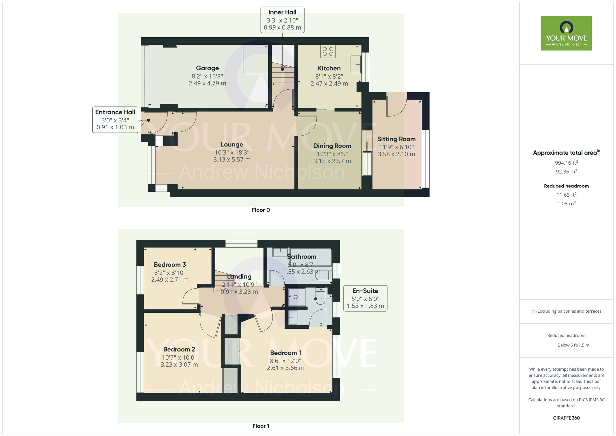 Floorplan of 3 bedroom Detached House for sale, Lawford Close, Crewe, Cheshire, CW1