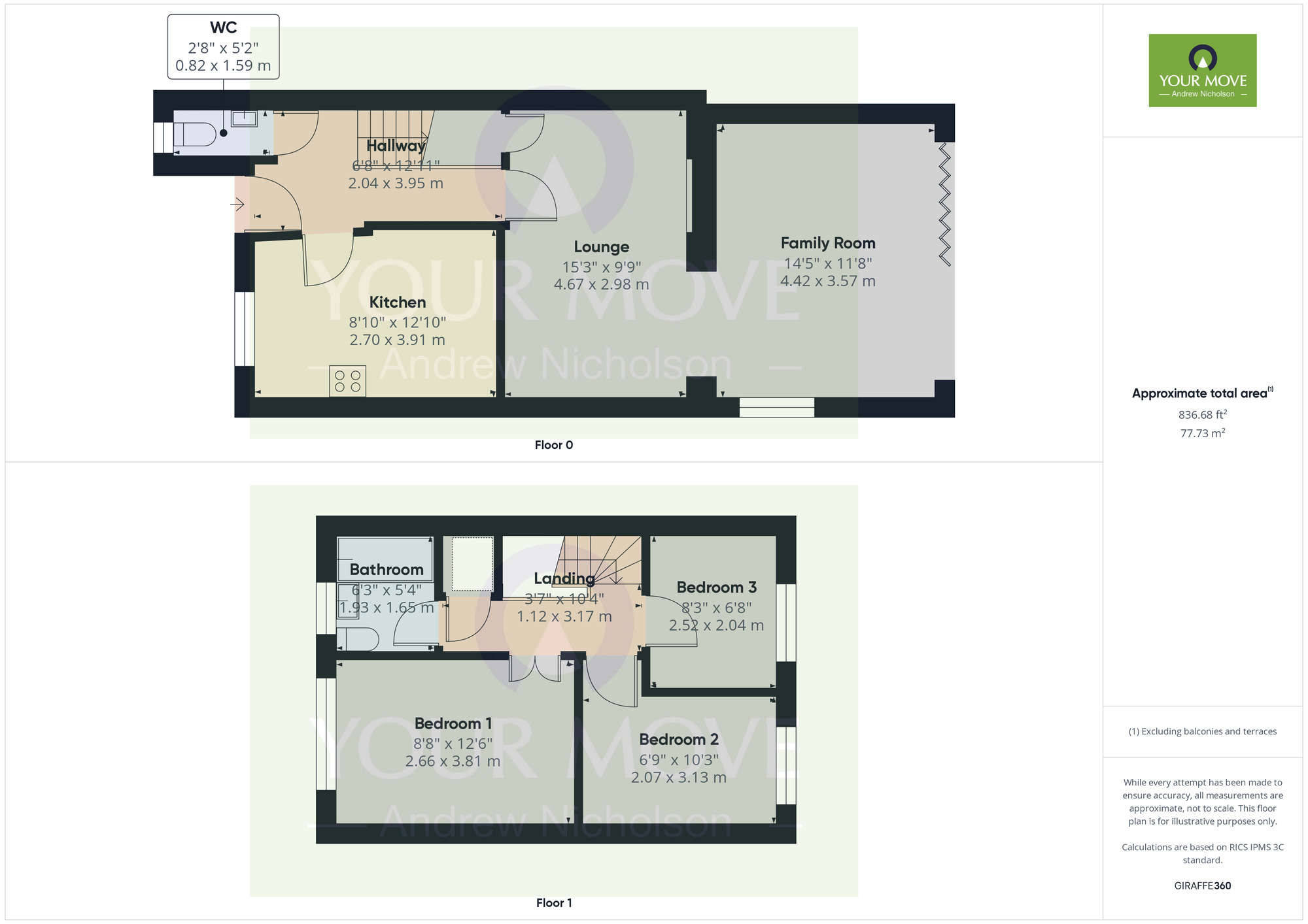 Floorplan of 3 bedroom Semi Detached House for sale, Dutton Way, Crewe, Cheshire, CW1